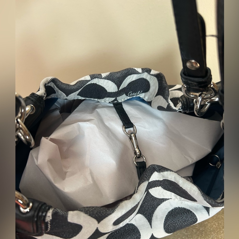 Coach Peyton Monogram Tote Shoulder Bag - Picture 7 of 12